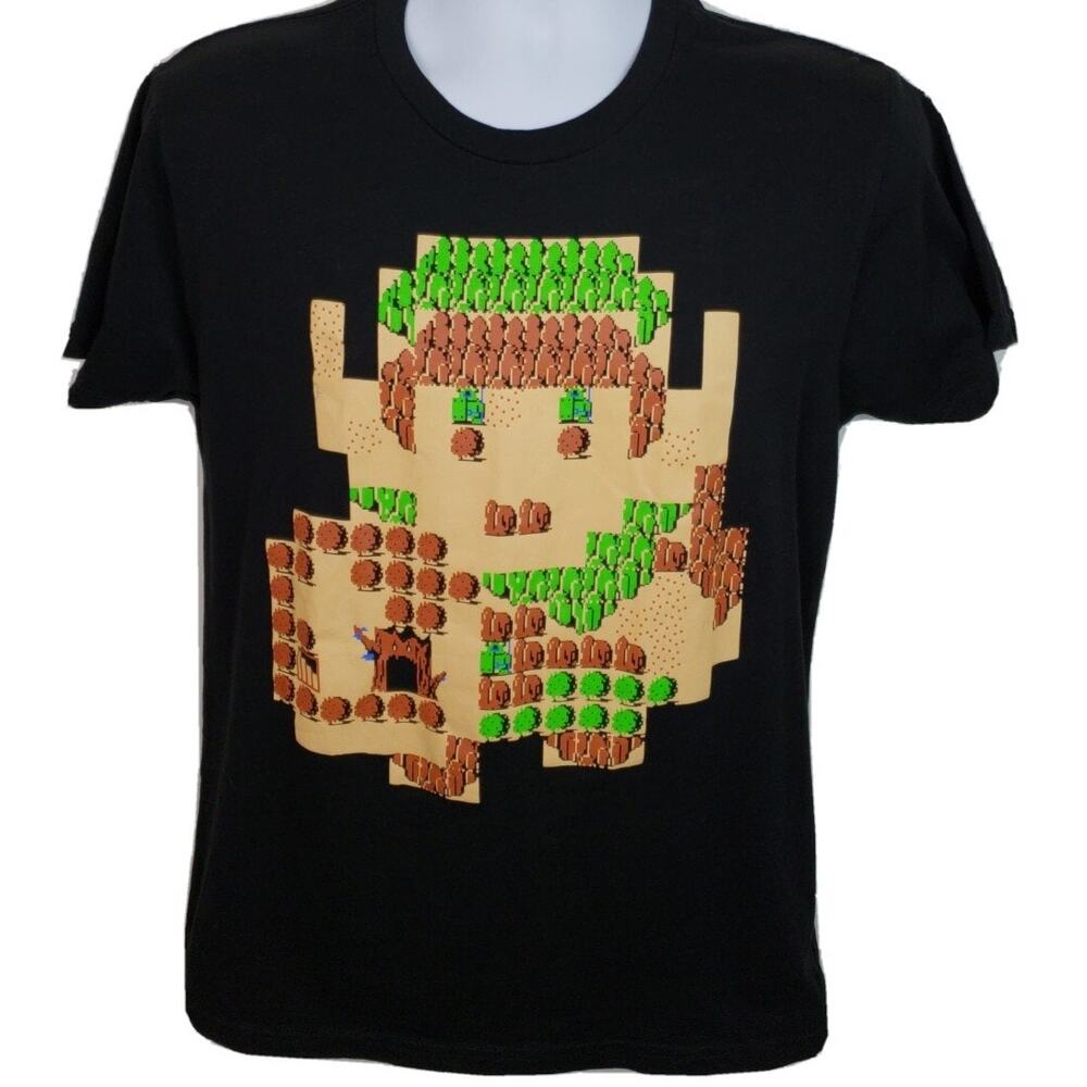 Official Nintendo The Legend of Zelda Lootwear Link Black Tshirt Size Medium